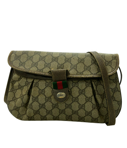 訳あり GUCCI ショルダーバッグ GGキャンバス ・10・02・051・ レディース グッチ