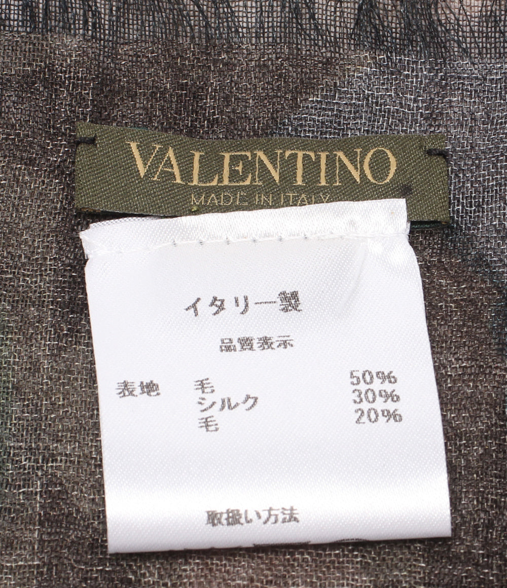 美品 VALENTINO スカーフ カモフラ柄 星柄 レディース メンズ ヴァレンティノ