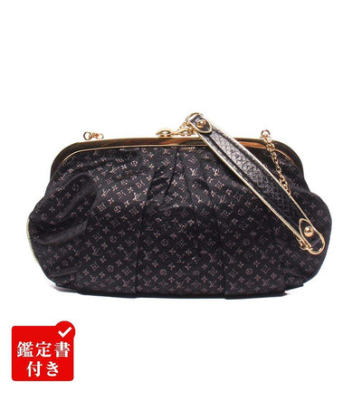 美品 LOUIS VUITTON チェーンハンドバッグ がま口 オモニエール モノグラム サテン M92062 レディース ルイ・ヴィトン