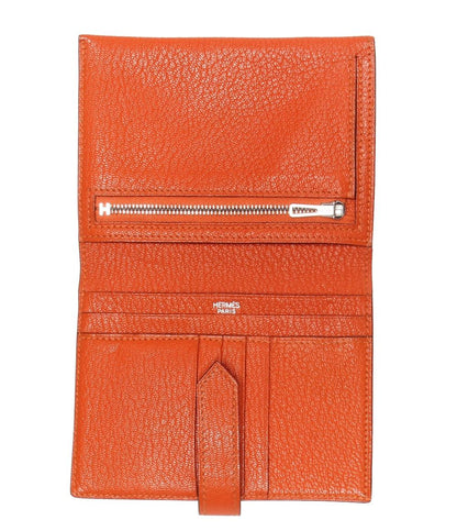 HERMES 二つ折り財布 □G刻印 シルバー金具 ベアンコンパクト レディース エルメス