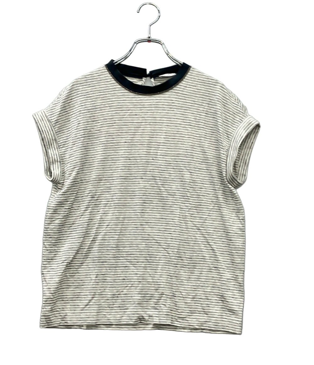 Brunello Cucinelli 半袖Tシャツ ボーダー柄 MH964HL510 レディース SIZE XS ブルネロクチネリ