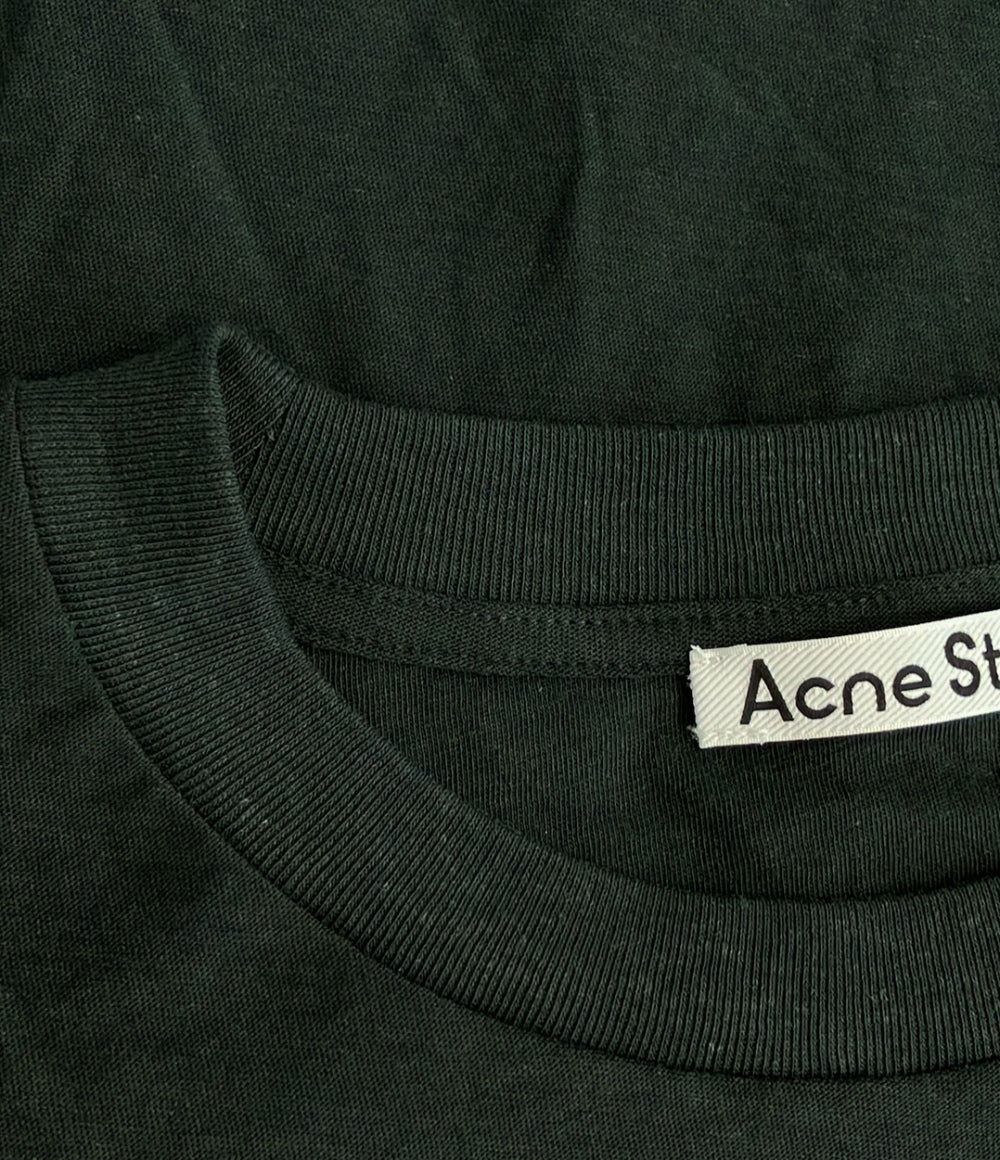 訳あり Acne Studios 長袖 ラインストーン ロゴTシャツ FN-UX-TSH1000231  CL0416 メンズ レディース SIZE S アクネ ストゥディオズ