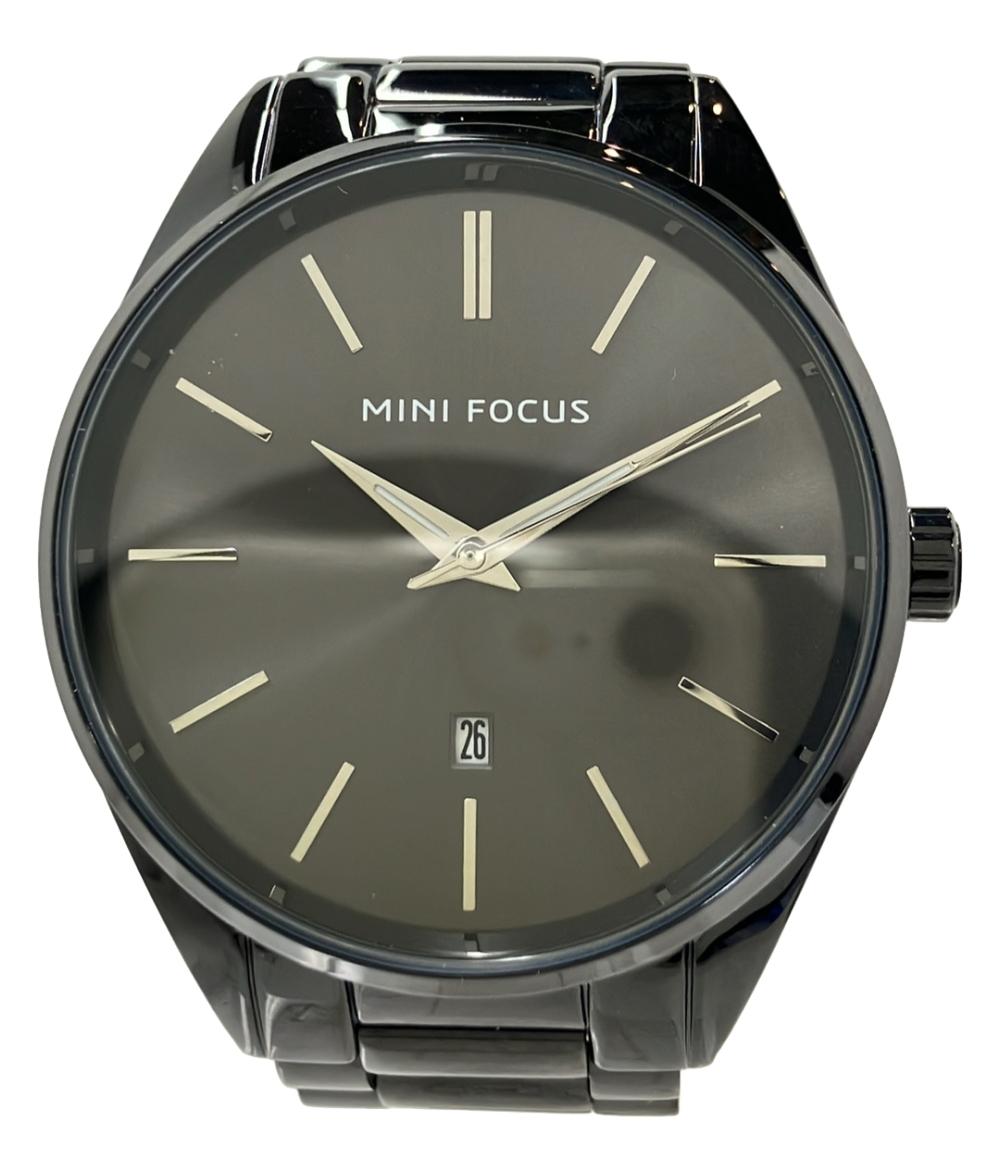 MINI FOCUS 腕時計 クオーツ ブラック MF0050G メンズ