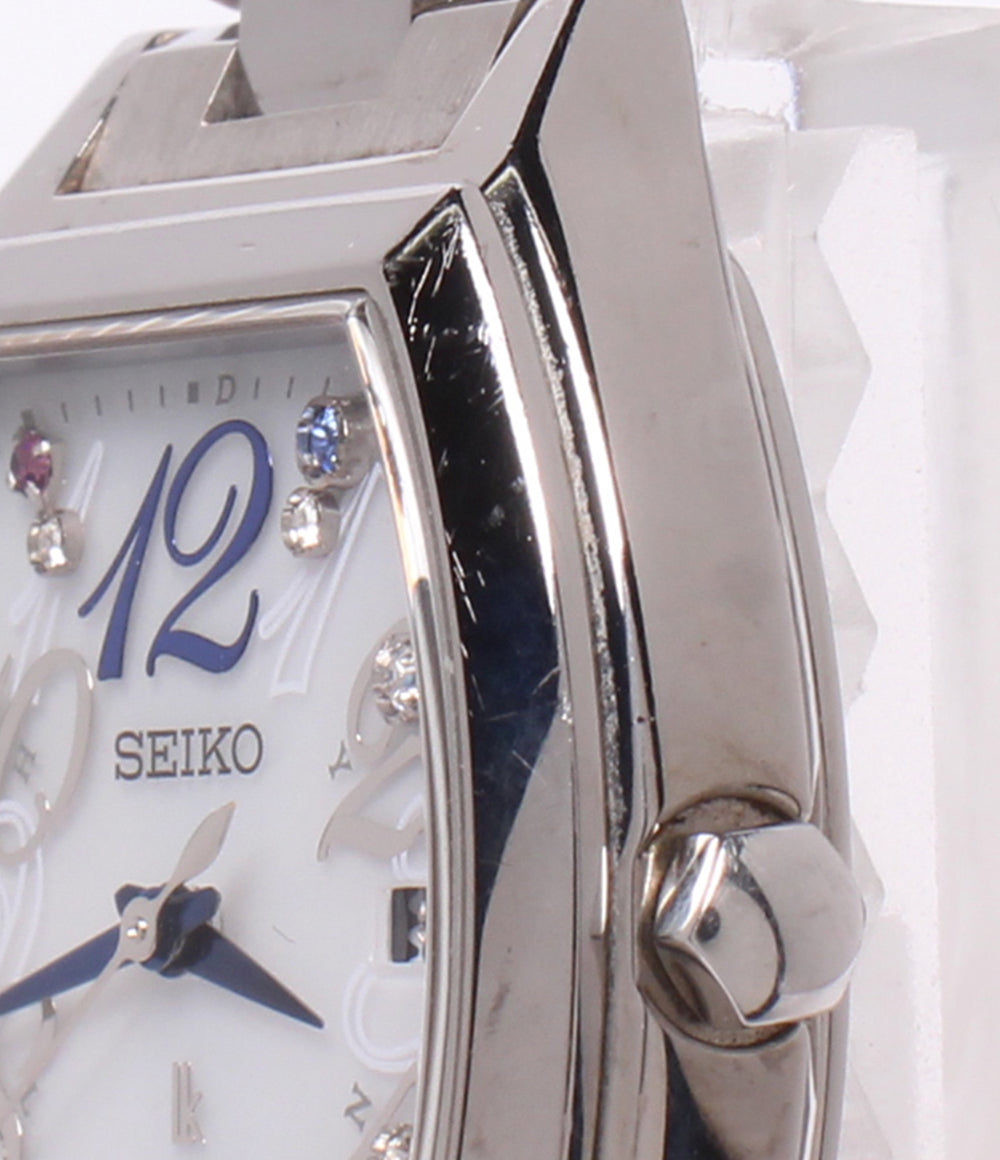 SEIKO 腕時計 ルキア LUKIA ソーラー電波 ホワイト SSVW081 レディース セイコー