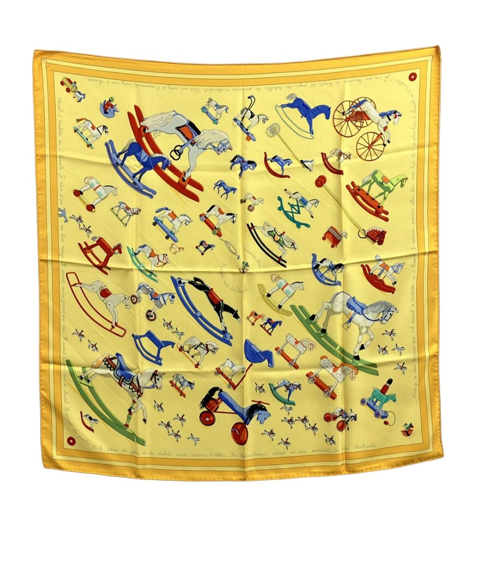 エルメス スカーフ カレ90 シルク100% Raconte moi Le Cheval レディース HERMES