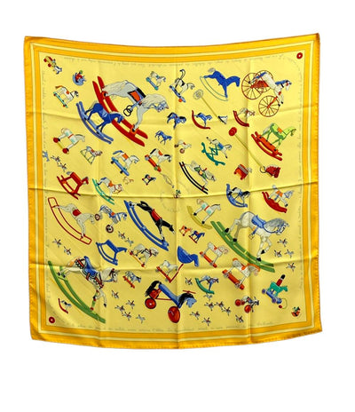 エルメス スカーフ カレ90 シルク100% Raconte moi Le Cheval レディース HERMES