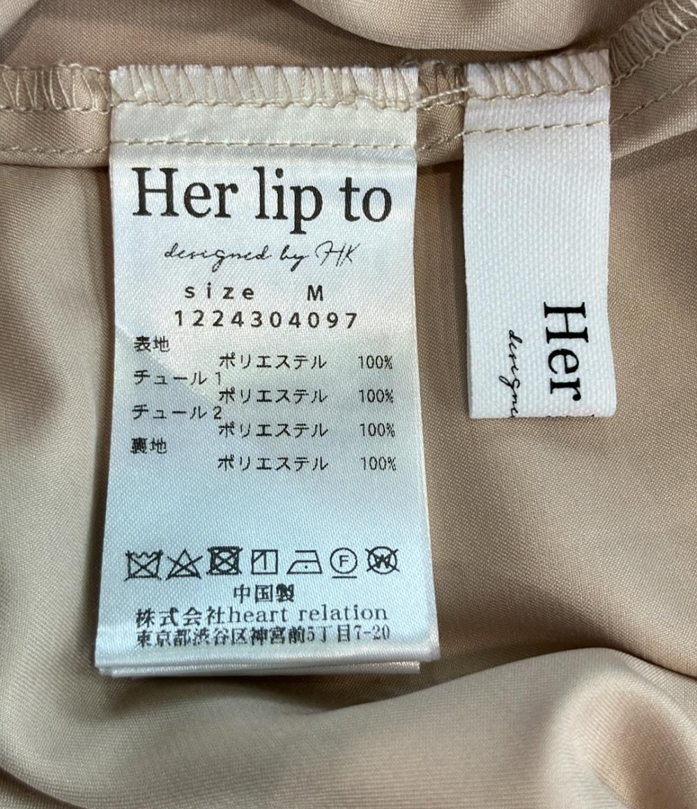 美品 ハーリップトゥ レース ロングスカート 1224304097 レディース SIZE M her lip to