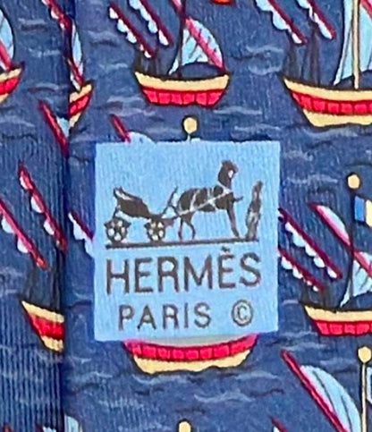HERMES ネクタイ シルク 100% 7165 FA メンズ エルメス