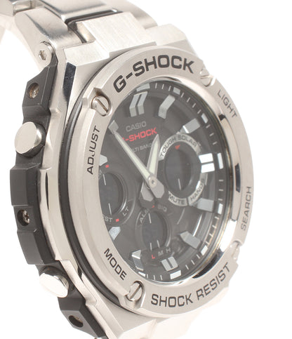 CASIO 腕時計 Gスチール G-STEEL 電波ソーラー G-SHOCK ソーラー ブラック GST-W110D メンズ カシオ
