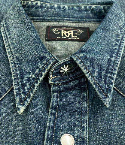 RRL RALPH LAUREN 長袖 デニムシャツ メンズ SIZE M ダブルアールエル ラルフローレン
