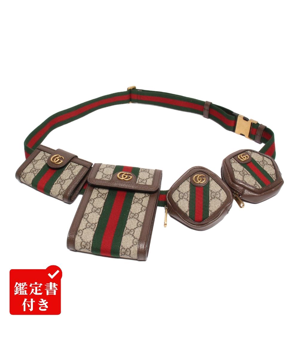 美品 GUCCI ボディバッグ ショルダーバッグ ユーティリティ オフィディア GGスプリーム 701516 0416 メンズ レディース グッチ