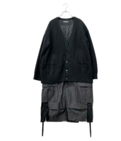 UNDERCOVER ニット×カーゴ ドッキング ロングカーディガン レディース SIZE 1 アンダーカバー
