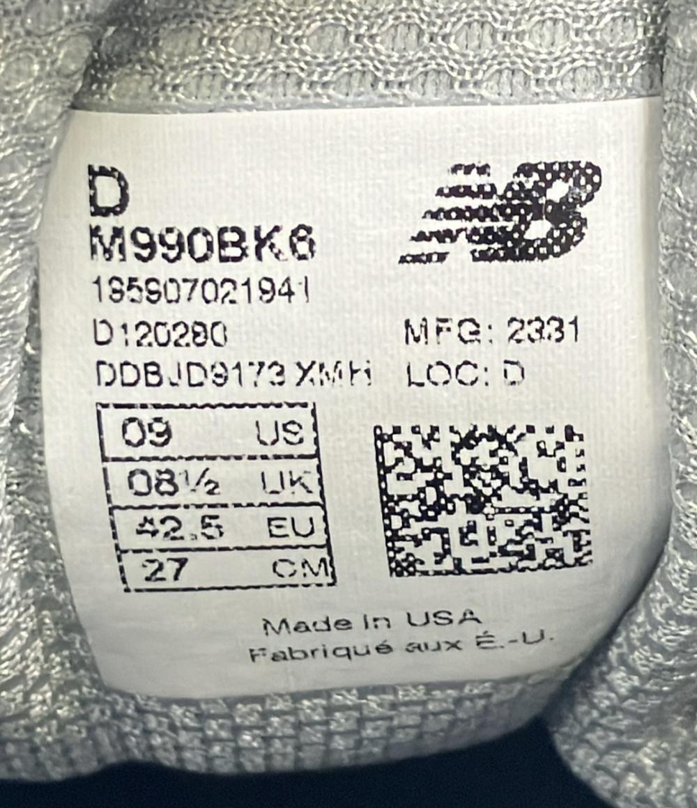 NEW BALANCE ローカットスニーカー M990BK6 メンズ SIZE 27.0 ニューバランス