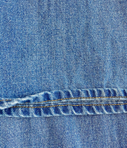 MM6 ドローストリング ワイドデニムパンツ ヴィンテージ加工 S52LA0162 レディース SIZE 40 エムエムシックス