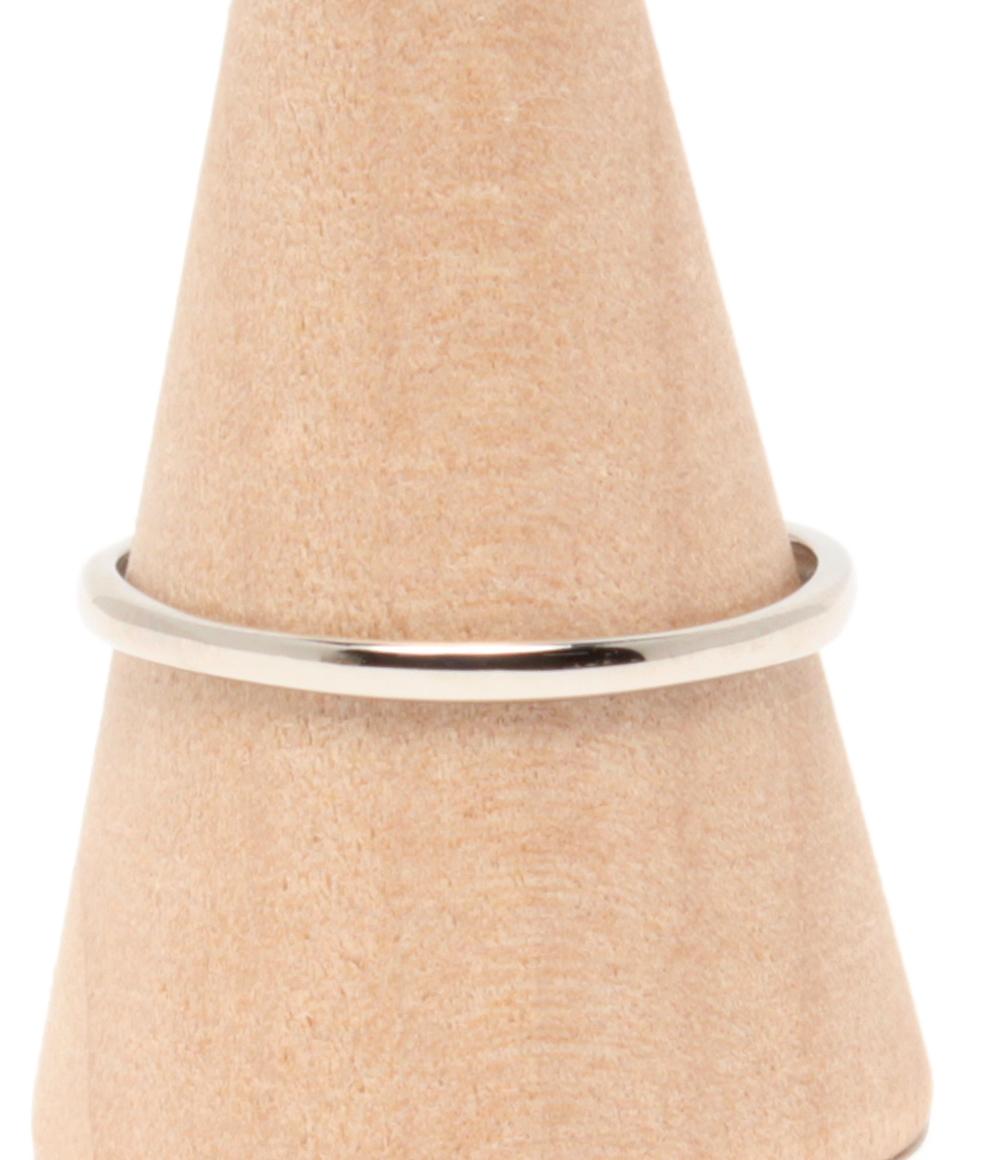 美品 リング 指輪 Pt900 パール 8.5mm ダイヤ 0.02ct レディース SIZE 19号