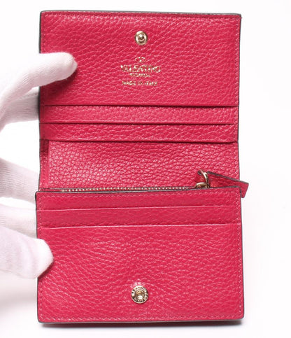 ヴァレンチノ 二つ折り財布 ロックスタッズコンパクトウォレット レディース Valentino