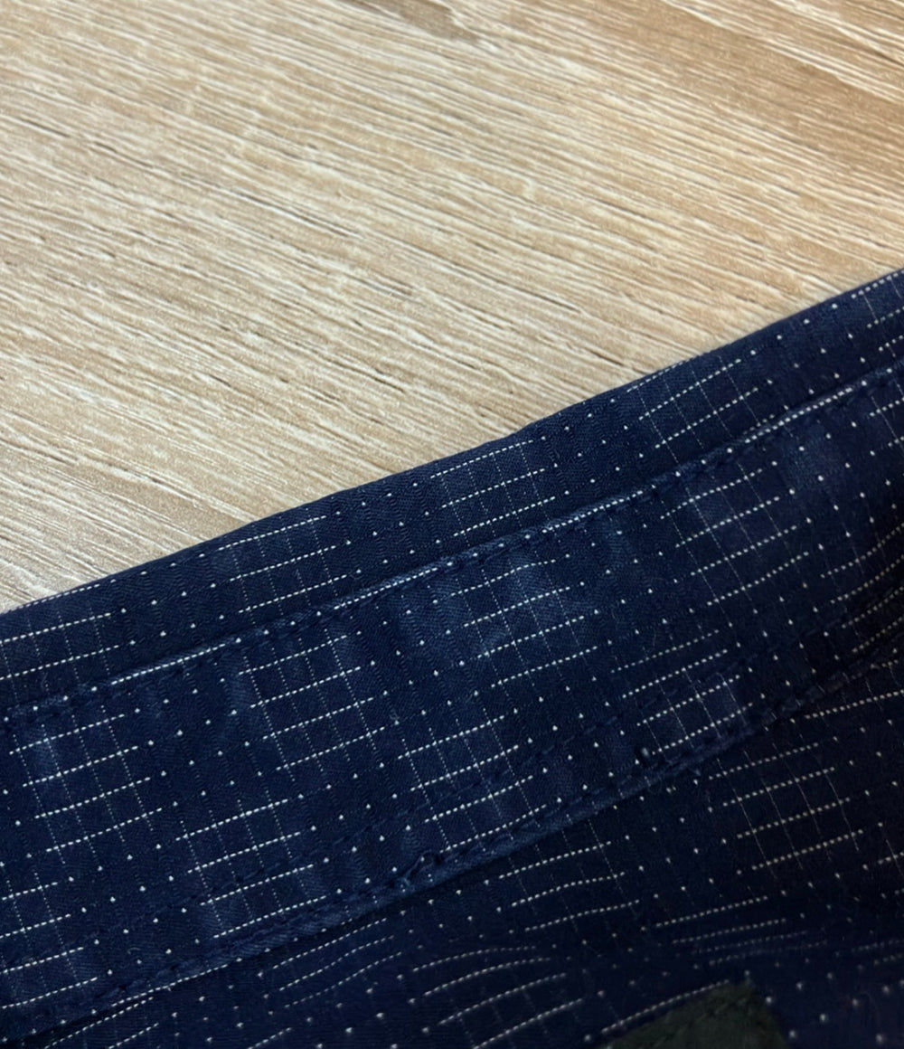 ARMANI EXCHANGE 長袖シャツ 総柄 比翼仕立て メンズ SIZE M アルマーニエクスチェンジ