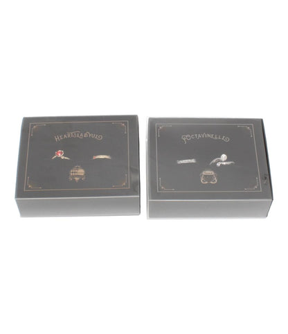 ディズニー リング 指輪 ツインテッドワンダーランド ハーツラビュル寮 オクタヴィネル寮 4点セット レディース SIZE 11号 12号 Disney