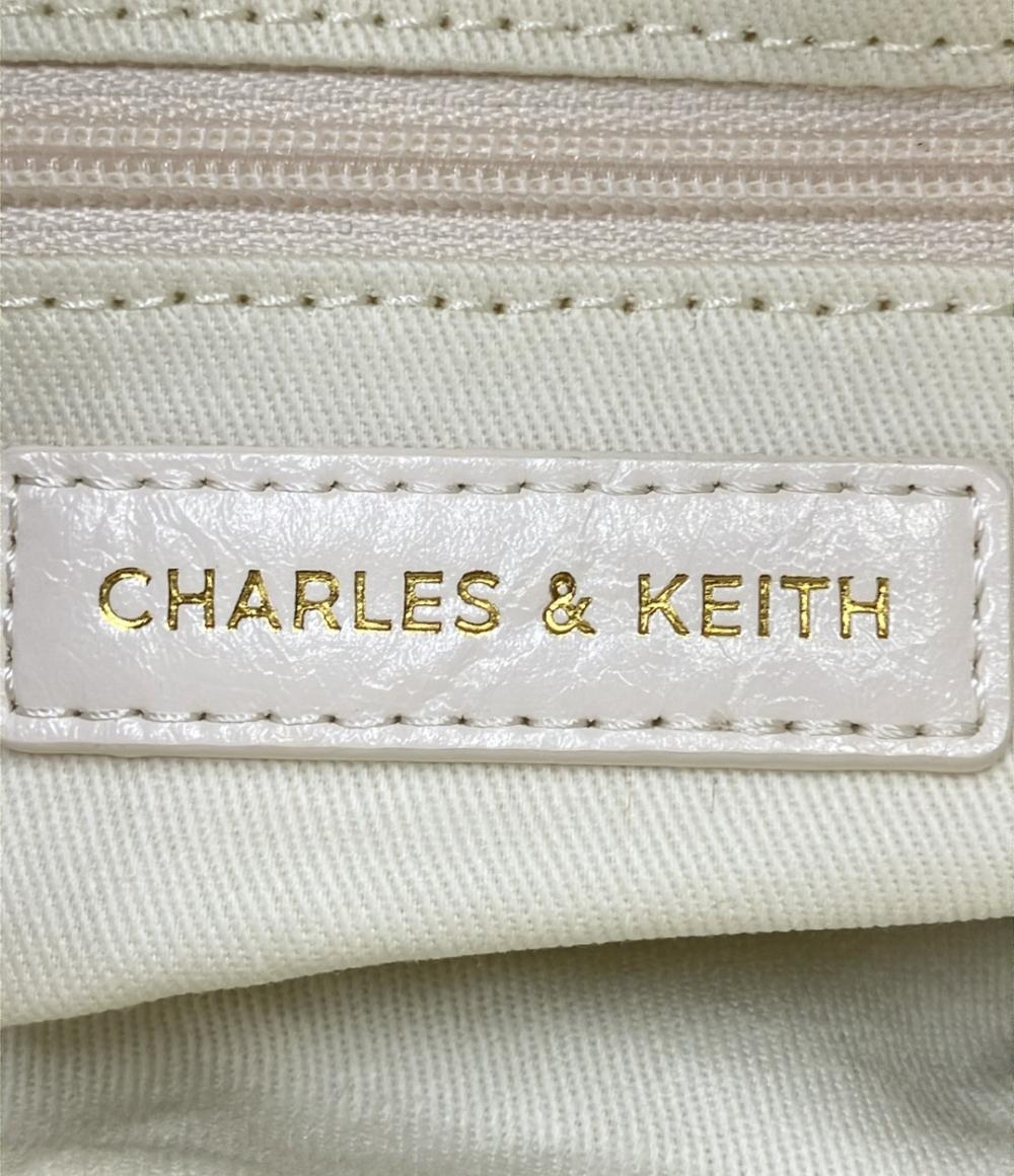 美品 チャールズアンドキース 2WAY ハンドバッグ ショルダーバッグ 斜め掛け レディース CHARLES & KEITH