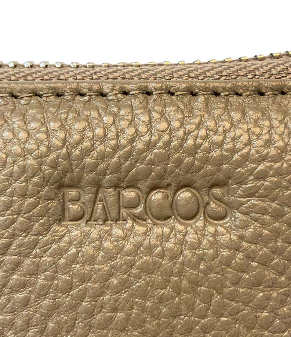 美品 バルコス ラウンドファスナー長財布 レディース BARCOS