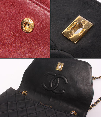CHANEL チェーンショルダーバッグ ゴールド金具 シングルチェーン シングルフラップ 1番台 斜め掛け ダイアナマトラッセ レディース シャネル