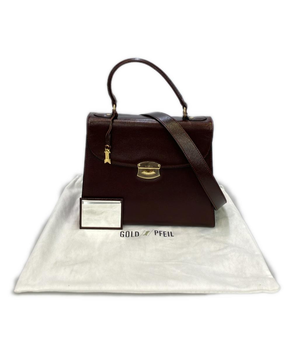 GOLD PFEIL 2way バンドバッグ ショルダーバッグ 斜め掛け レディース ゴールドファイル