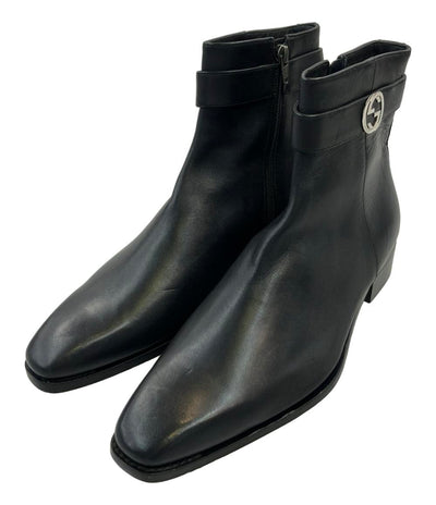 GUCCI ショートブーツ サイドジップ メンズ SIZE 40 1/2 (25.5cm) グッチ