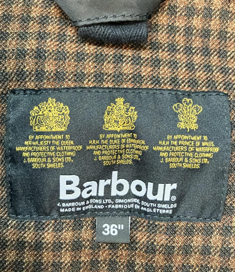 Barbour AURALEE コート スタイリスト私物 襟コーデュロイ 裏バブアー ライトワックス SL BORDER ダブルジップ メンズ SIZE 36 (S) バブアー