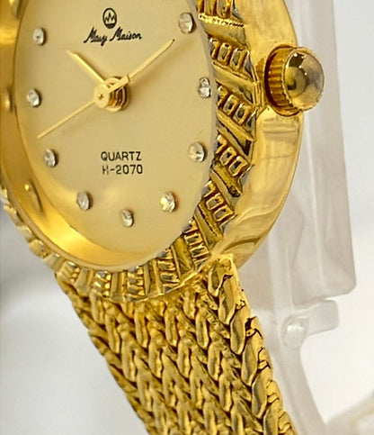 マビーメイゾン 腕時計 クオーツ ゴールド H-2070 レディース Mary Maison