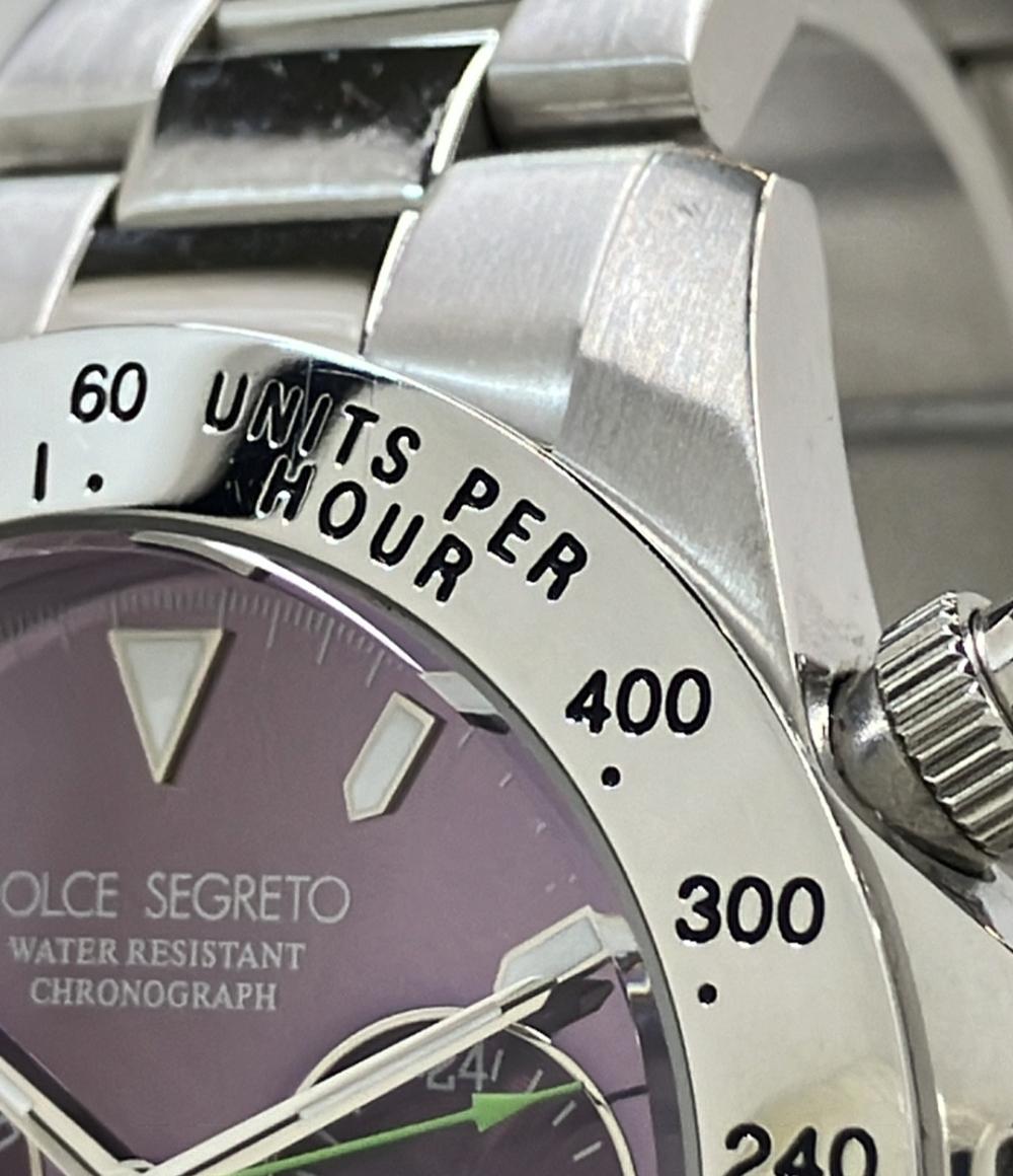 DOLCE SEGRETO 腕時計 クオーツ パープル CG100 メンズ ドルチェ・セグレート