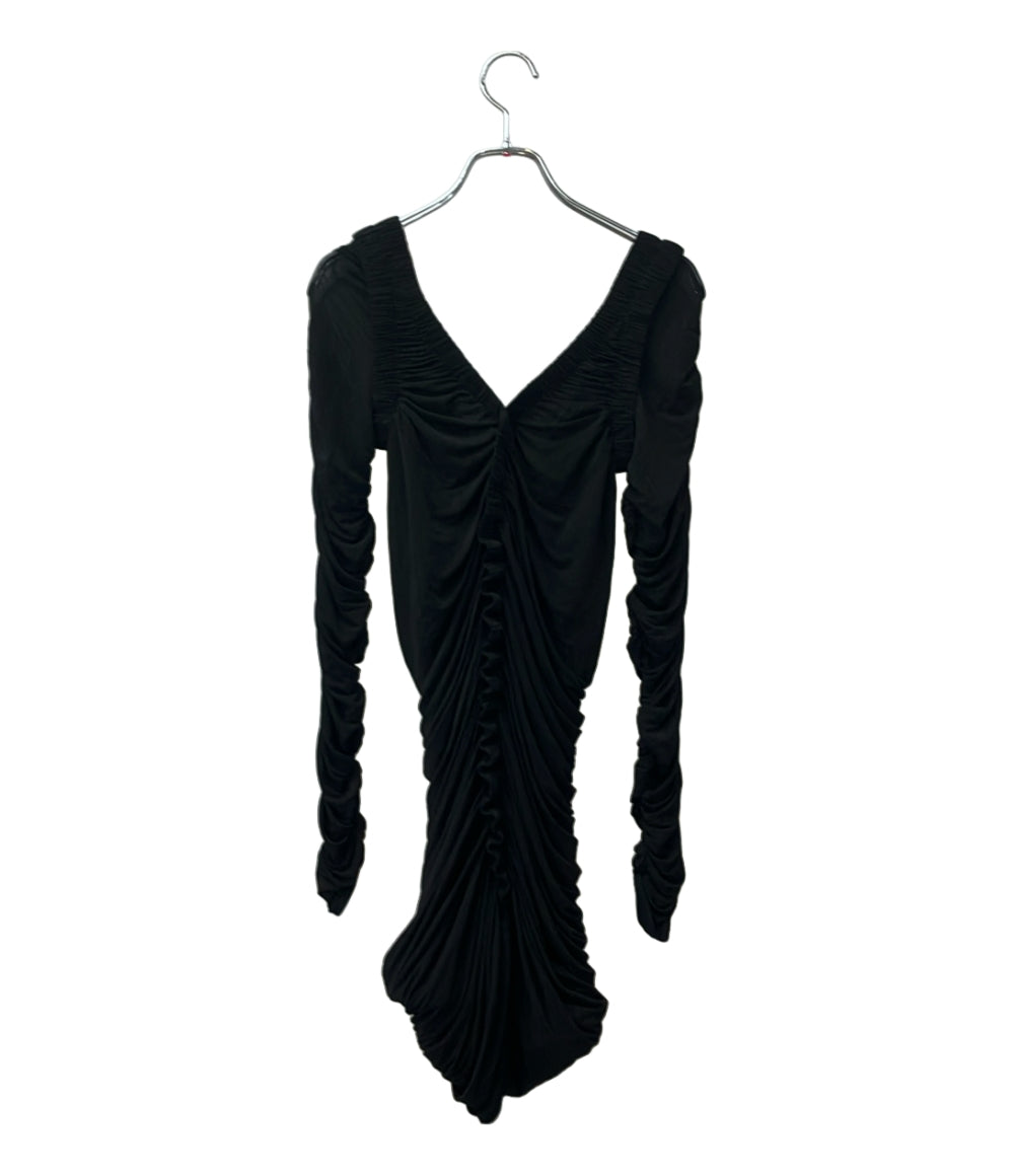 美品 Alexander Wang 長袖ワンピース ルシュドロングスリーブミニドレス 1CC2256770 レディース SIZE M アレキサンダーワン