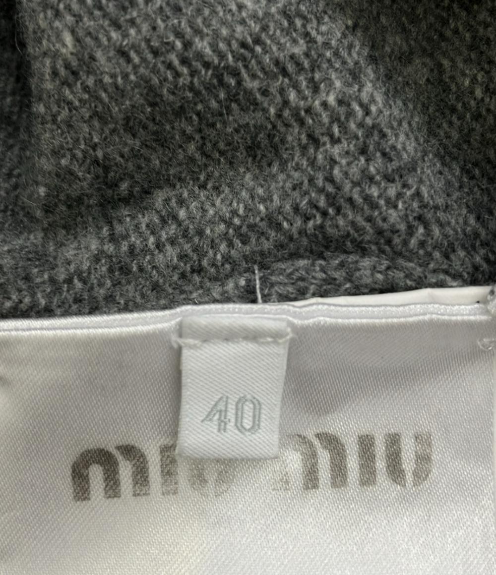 訳あり ミュウミュウ 長袖ニットカーディガン RN.98339 CA.34767 レディース SIZE 40 (S) MIUMIU