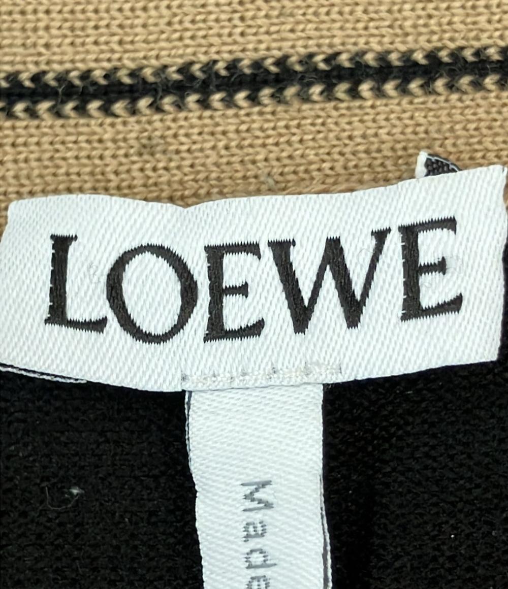 ロエベ 長袖ニットカーディガン クロップド ロゴ刺繍 ウール100%  薄手 ボタン S359Y16K03 レディース SIZE XS LOEWE LOEWE 長袖ニットカーディガン クロップド ロゴ刺繍 ウール100% 薄手