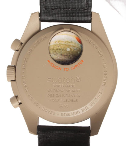 オメガ スウォッチ 腕時計 MISSION TO JUPITER クオーツ ベージュ メンズ OMEGA Swatch