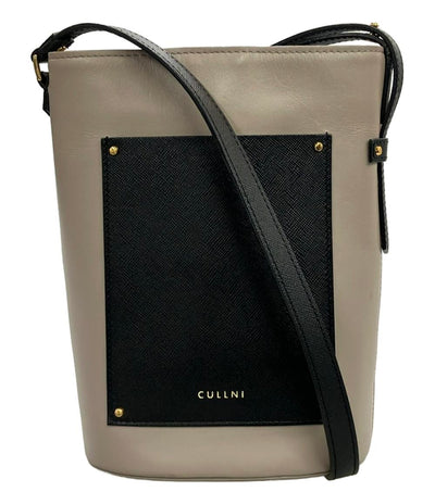 クルニ ショルダーバッグ ミニバケツバッグ 斜め掛け レザー レディース CULLNI