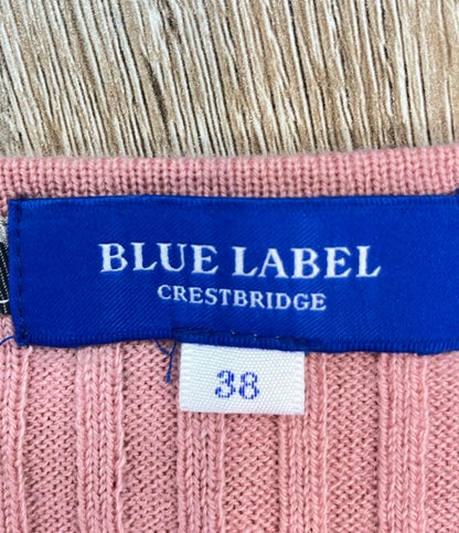 ブルーレーベル クレストブリッジ 長袖 リブニット レディース SIZE 38 (S) BLUE LABEL CREST BRIDGE