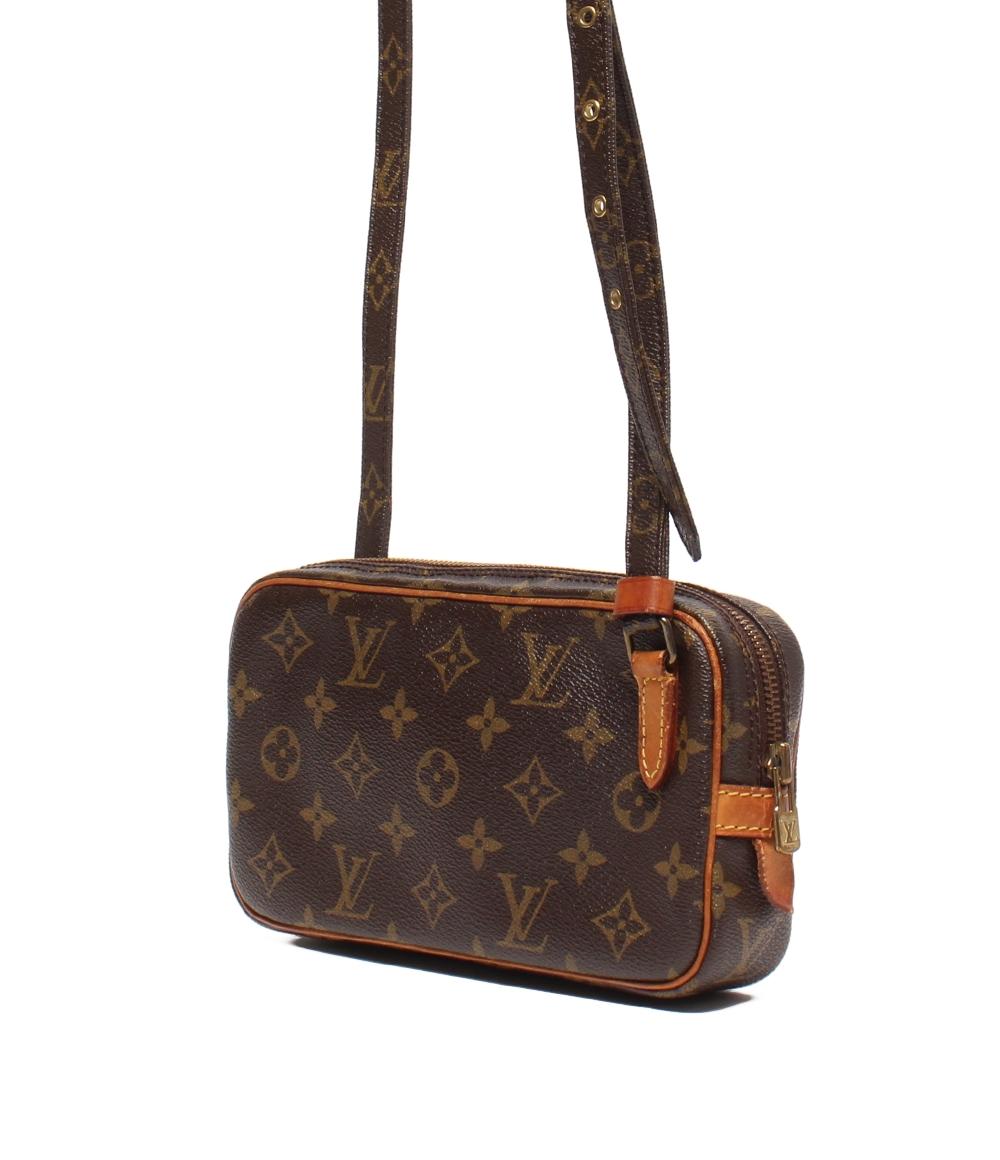 訳あり ルイ・ヴィトン ショルダーバッグ 斜め掛け ポシェット マルリーバンドリエール モノグラム M51828 レディース LOUIS VUITTON