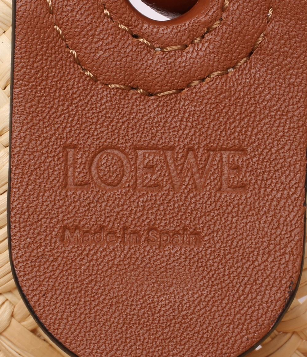 美品 ロエベ アナグラム バスケットバッグ かごバッグ スモール レディース LOEWE