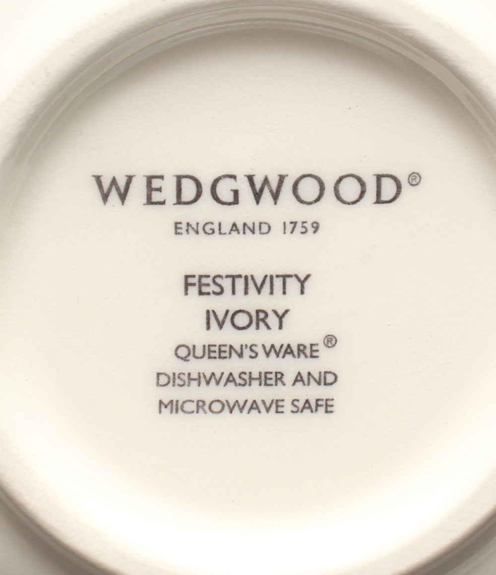 美品 WEDGWOOD マルチボウル 皿 11cm フェスティビティ アイボリー ウエッジウッド