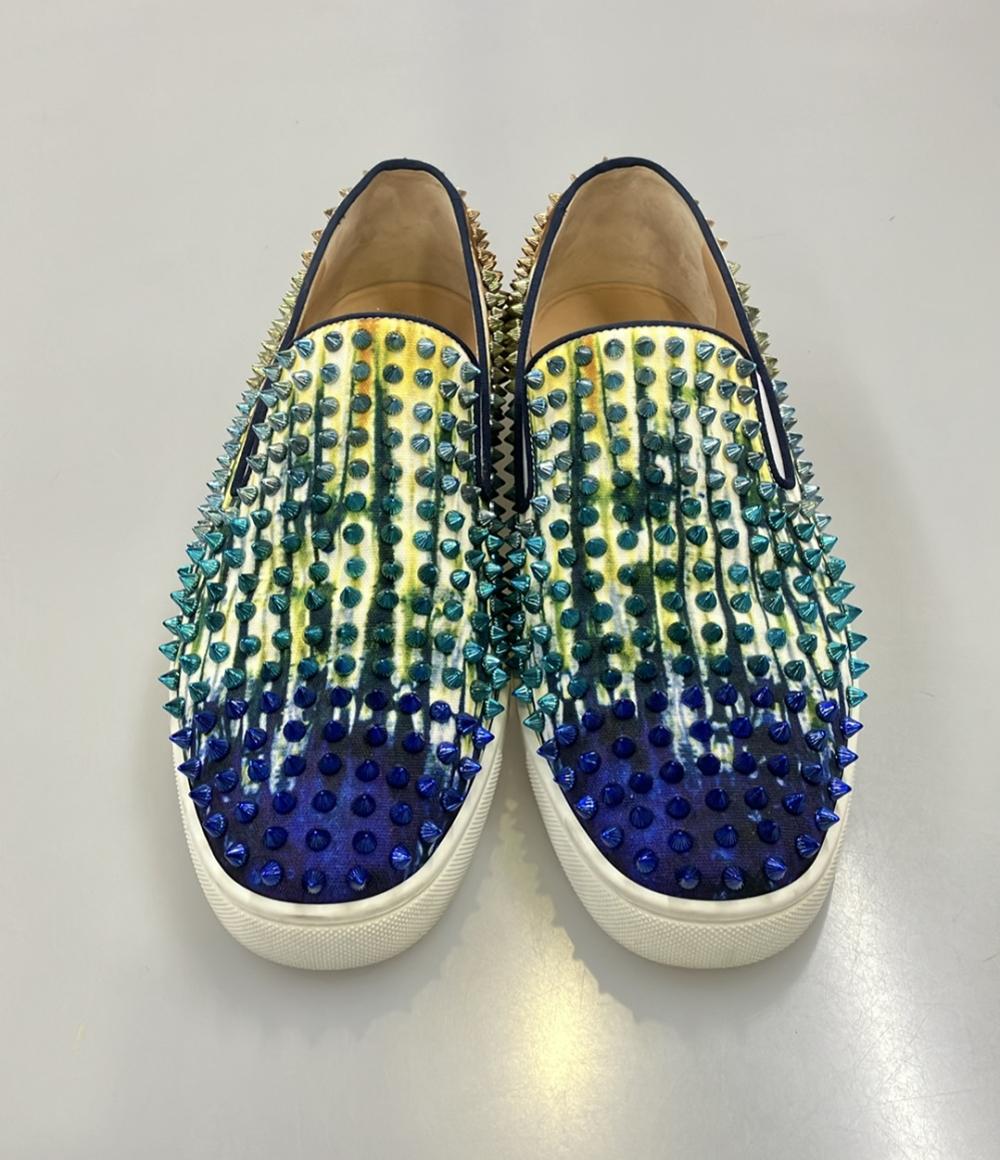 Christian Louboutin スリッポン スタッズ メンズ SIZE 43 1/2 (28.5cm