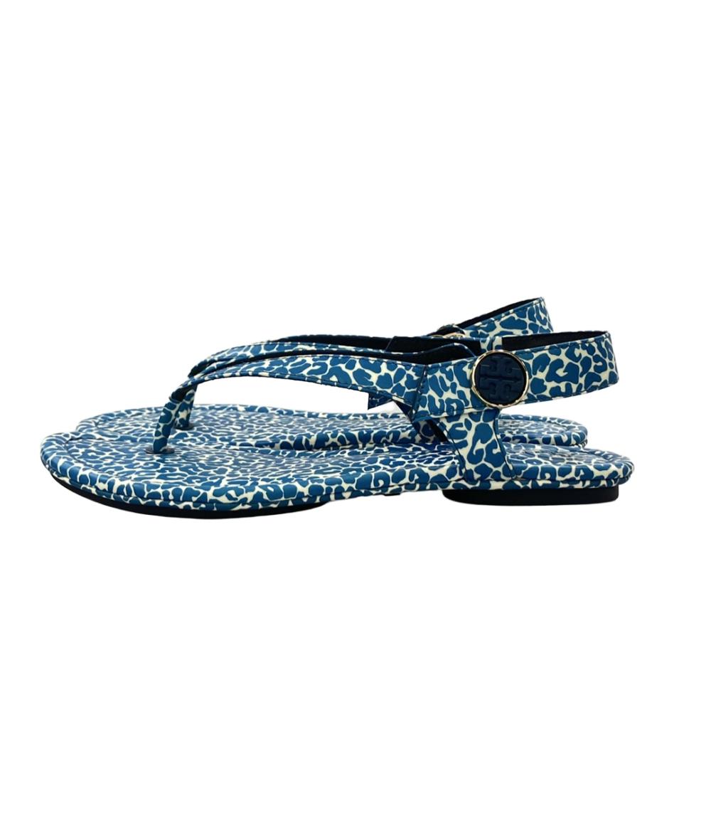 美品 Tory Burch サンダル レオパード柄 レディース SIZE 5.5 M トリーバーチ
