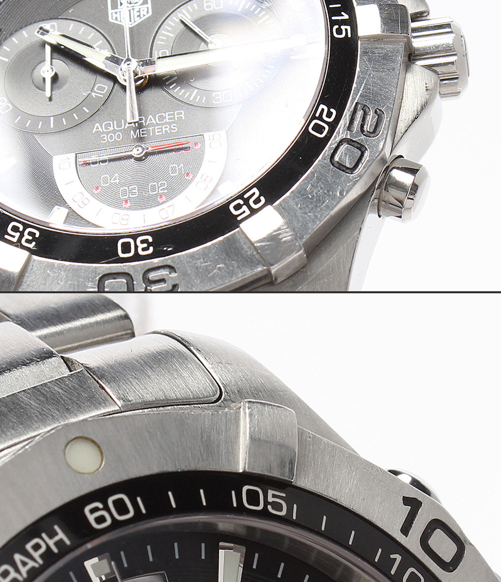 TAG HEUER 腕時計 アクアレーサー クロノグラフ グランドデイト クオーツ ブラック CAF101A.BA0821 メンズ タグホイヤー