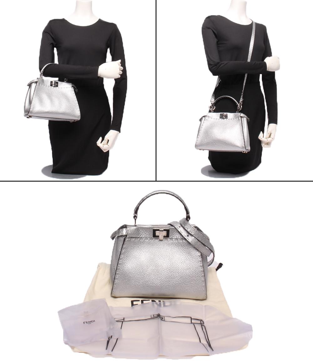 FENDI 2wayハンドバッグ ショルダーバッグ 肩掛け ピーカブー ミニ 8BN244 レディース フェンディ