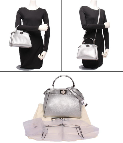FENDI 2wayハンドバッグ ショルダーバッグ 肩掛け ピーカブー ミニ 8BN244 レディース フェンディ