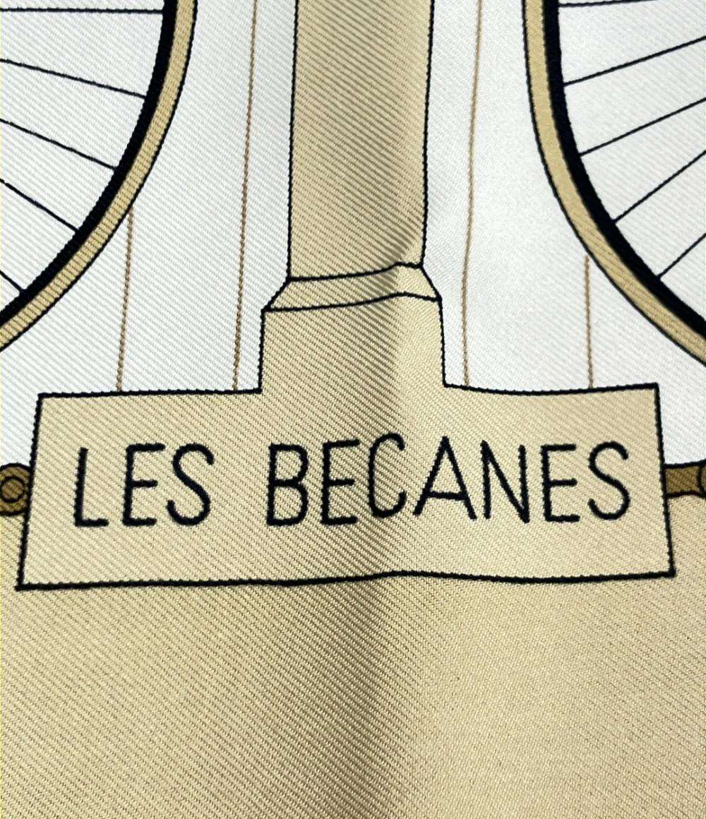 HERMES スカーフ シルク100% カレ90 LES BECANES レディース エルメス