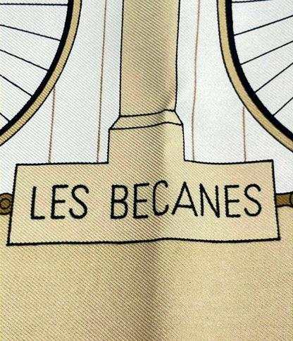 HERMES スカーフ シルク100% カレ90 LES BECANES レディース エルメス