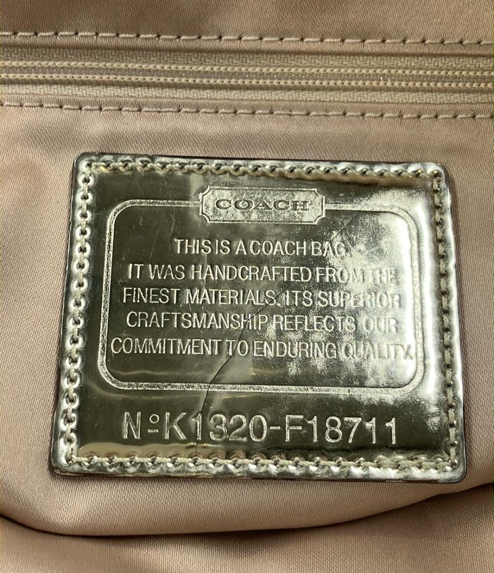 COACH トートバッグ ショルダーバッグ 肩掛け ポピー ラージシグネチャー F18711 レディース コーチ