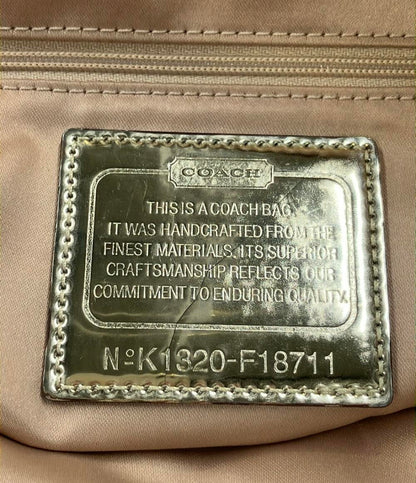 COACH トートバッグ ショルダーバッグ 肩掛け ポピー ラージシグネチャー F18711 レディース コーチ