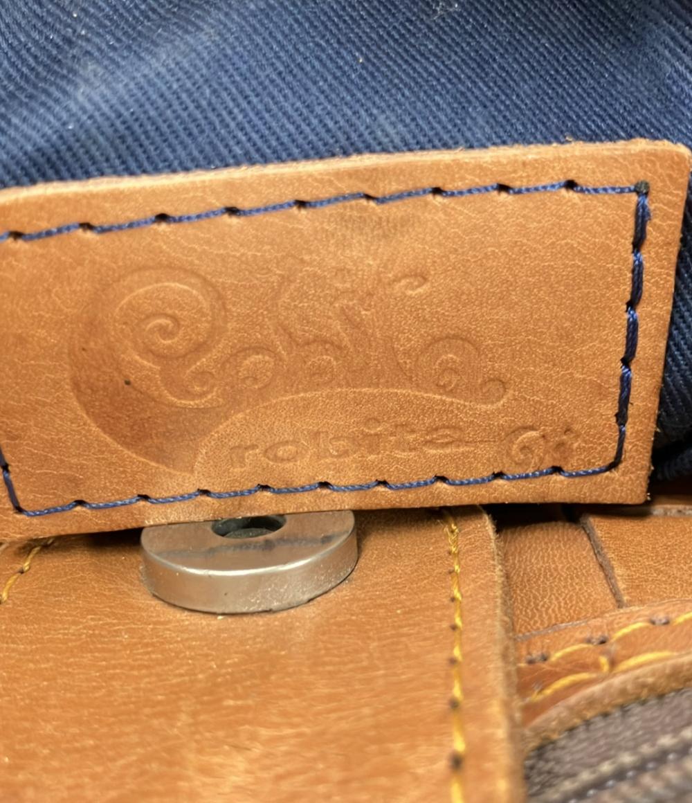 ロビタ 編み込みレザーミニハンドバッグ レディース robita