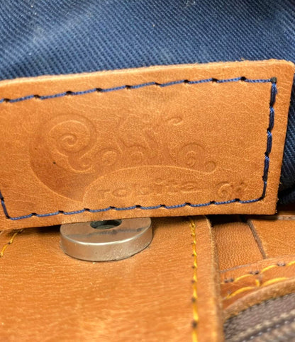 ロビタ 編み込みレザーミニハンドバッグ レディース robita